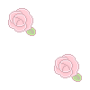 white-pink-tiny-roses